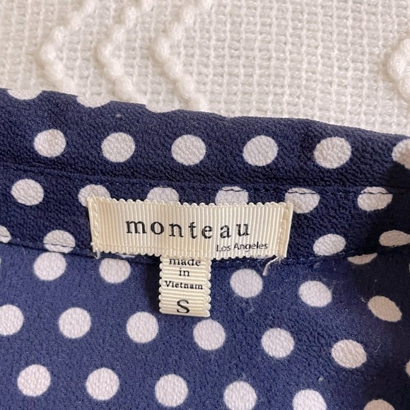 Monteau Womens Polka Dot Dress - Picture 4 of 5